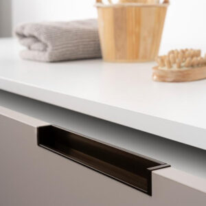 Tirador HEXXA · BLANCO MATE (PERFIL + TAPAS) · 200 mm · INTEGRADO · Ref 0449200LM1